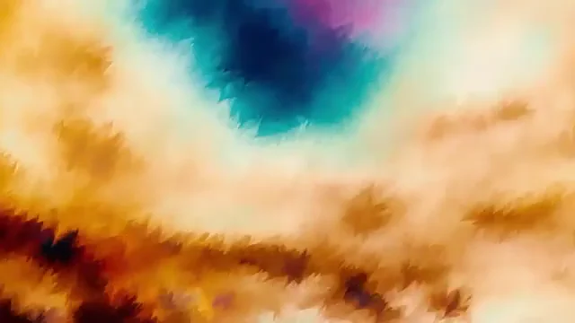 Cyan orange cloud processing state