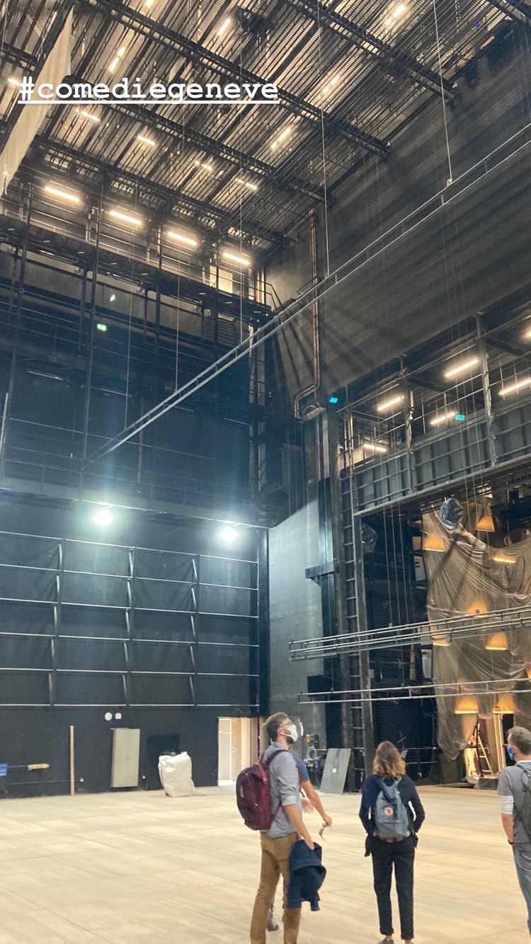 Stage at Comédie de Genève during video-system work